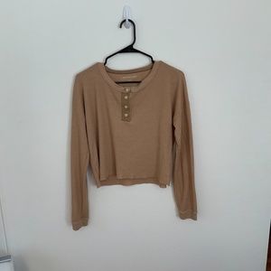 American Eagle Soft Henley - S